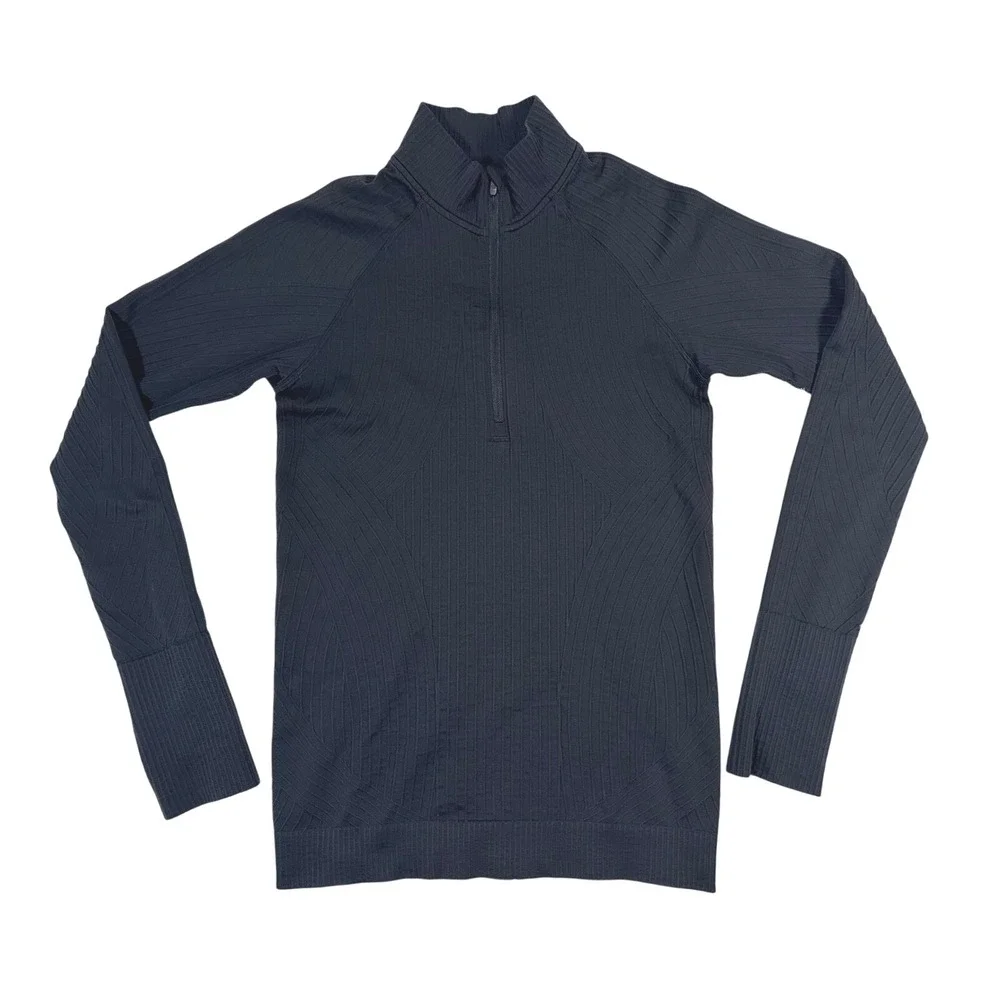 Lululemon Rest Less 1/2 Zip‎ *Black size 4